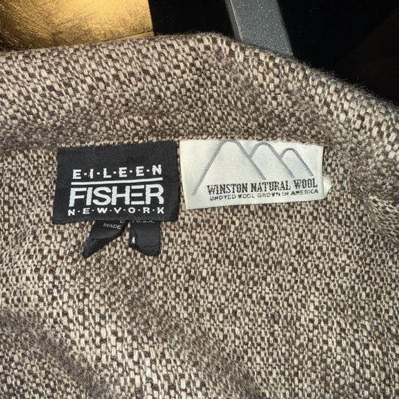Eileen Fisher New York 100% wool tweed blazer size medium - Picture 5 of 11